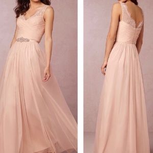 BHLDN Fleur Dress, Blush, Size 4.